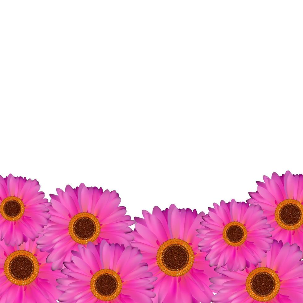 gerbera bloem natuurlijke achtergrond vectorillustratie vector