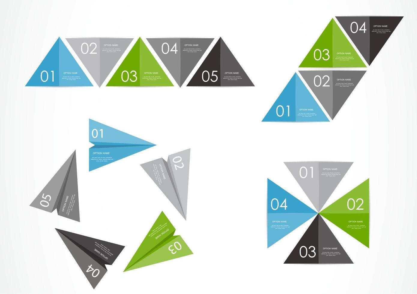 verzameling infographic sjablonen voor zakelijke vectorillustratie vector