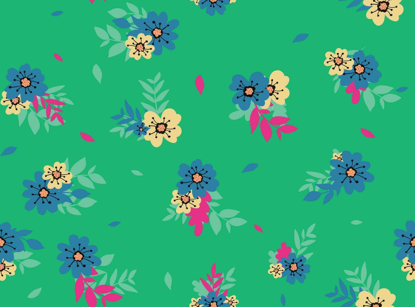 bloemen opnieuw patroon vector ontwerp