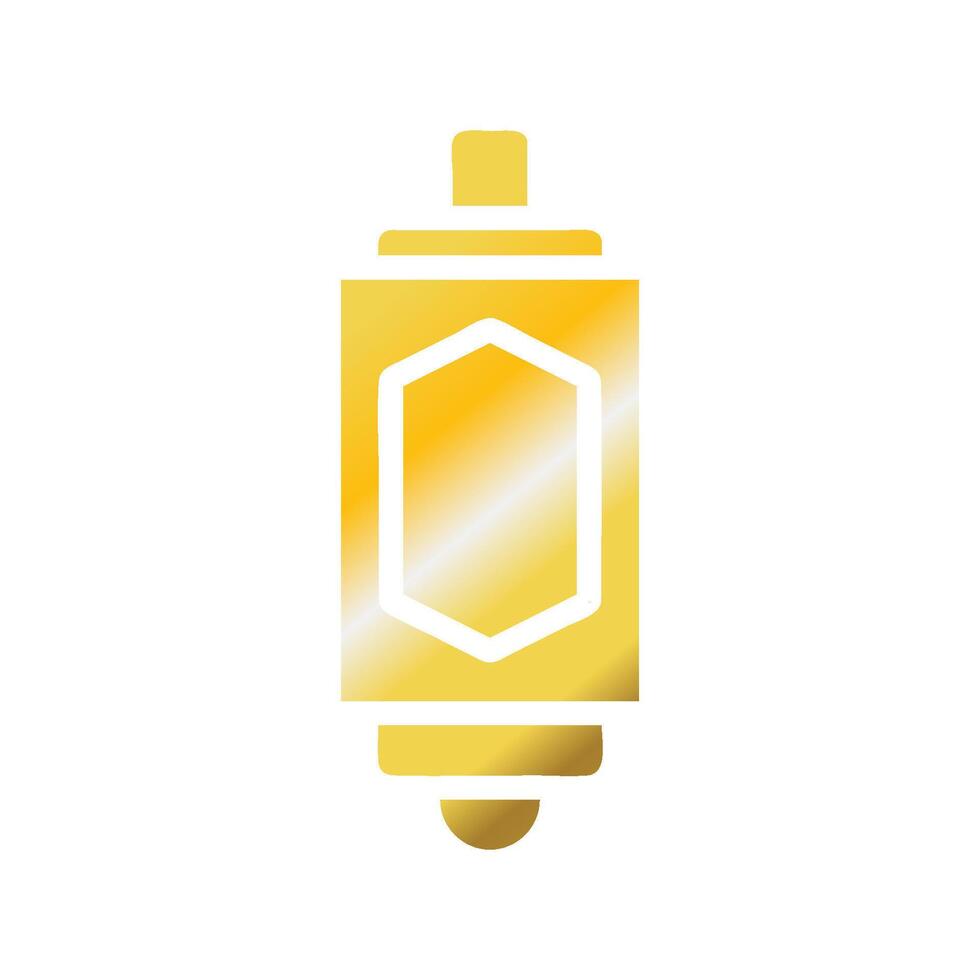 lantaarn icoon solide helling gouden kleur Ramadan symbool illustratie perfect. vector