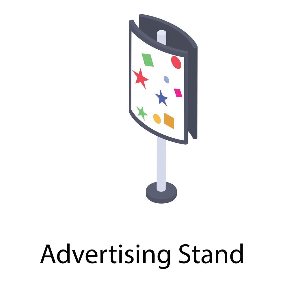 reclame stand concepten vector