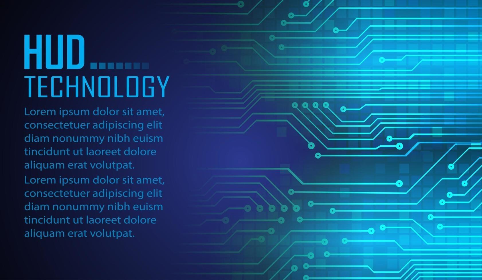 printcyber circuit toekomstige technologie concept achtergrond vector