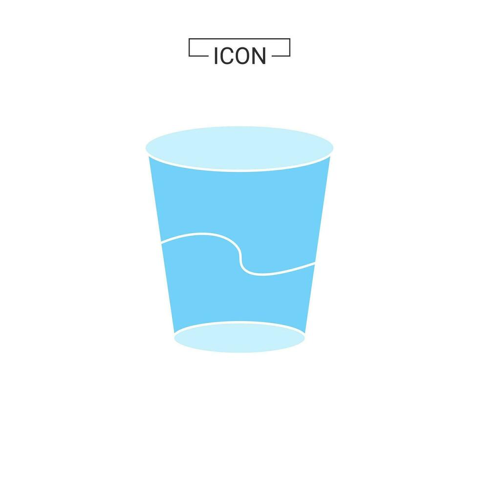 water wijn glas icoon vector