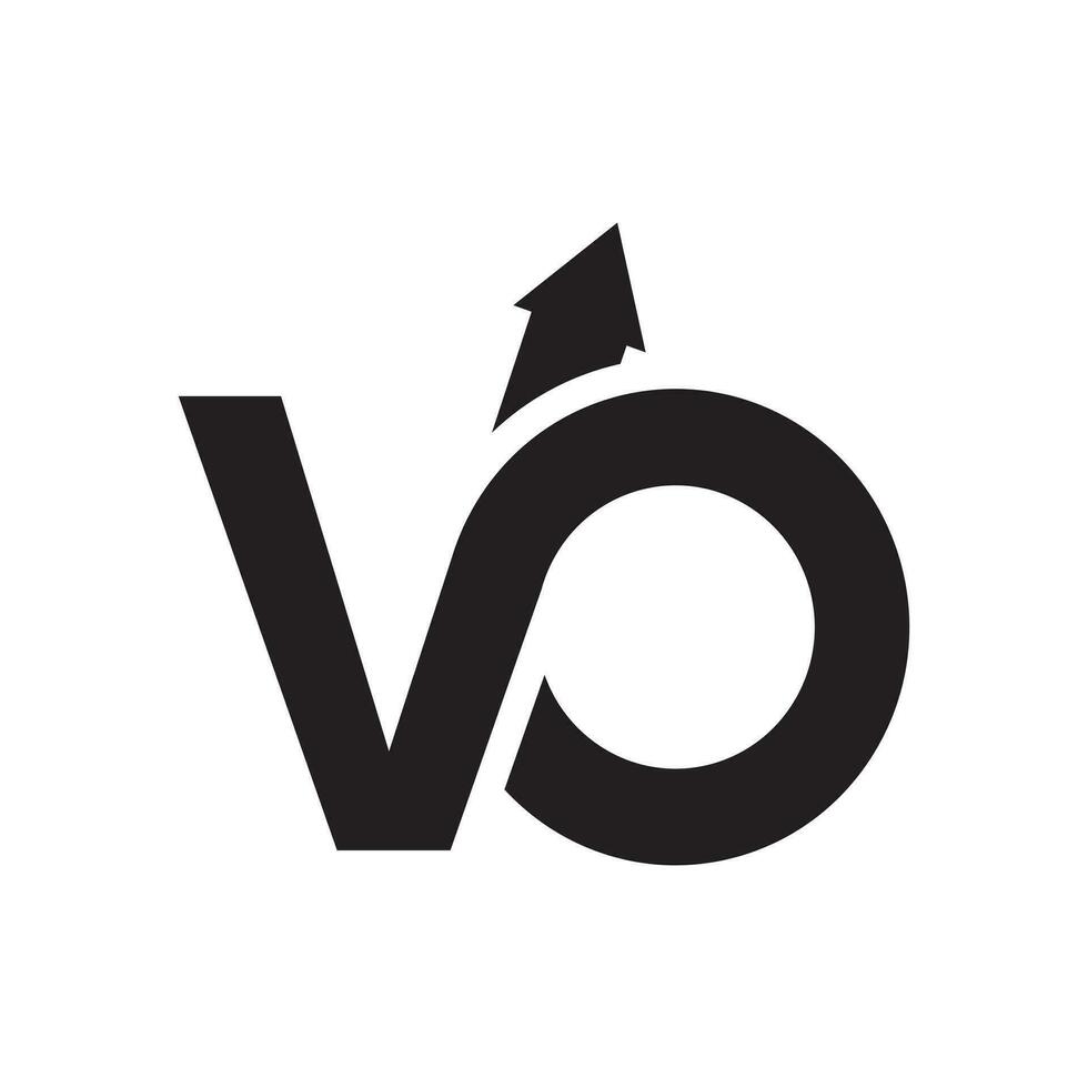 vo minimalistische logo ontwerp sjabloon vector