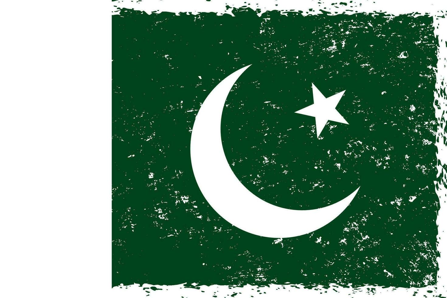 Pakistan vlag grunge verontrust stijl vector