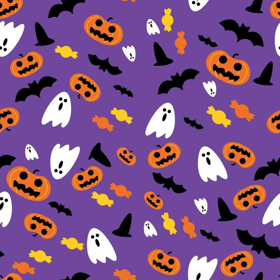 vector halloween kleding stof patroon, naadloos patroon geschikt voor t-shirt backdrop en behang