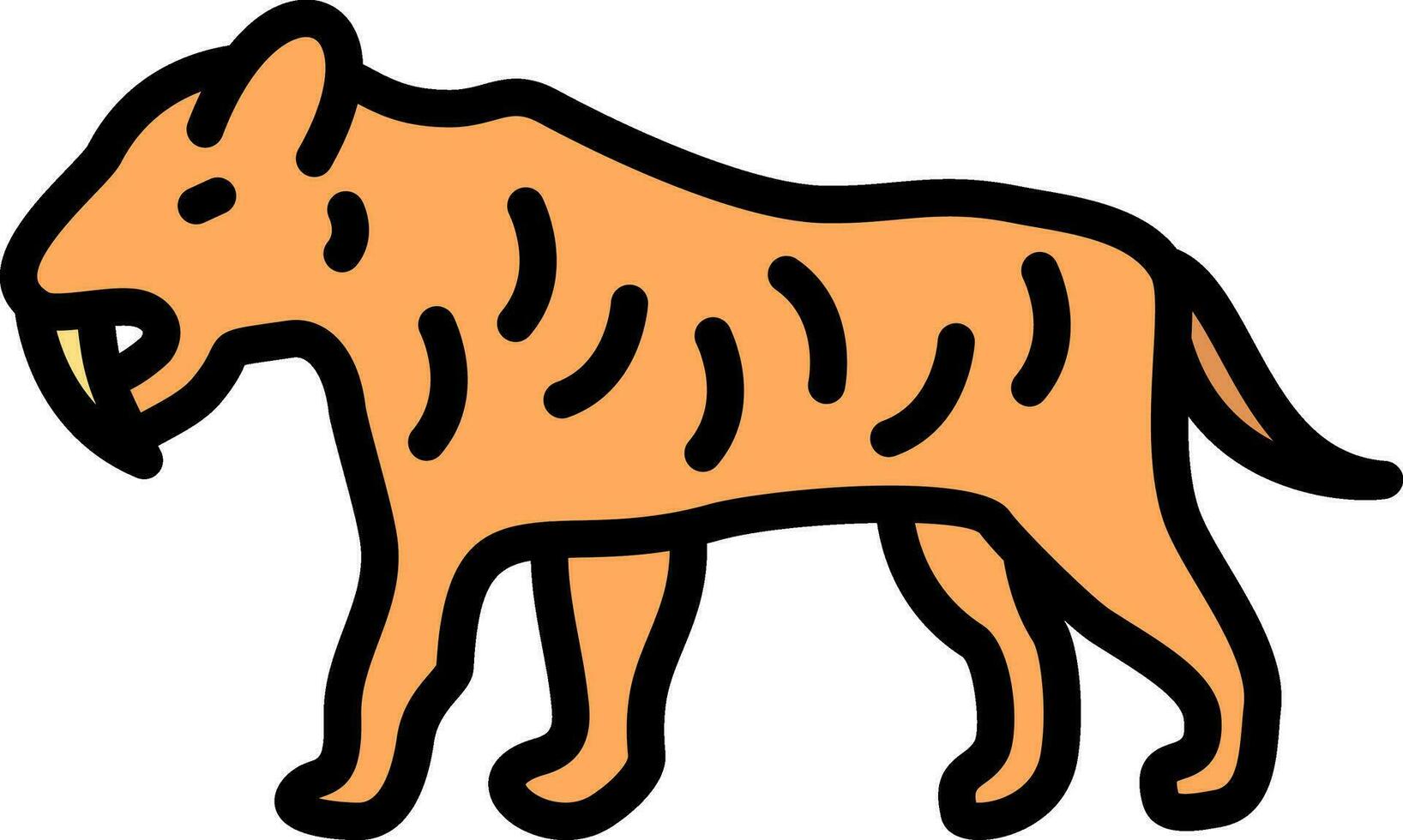 tijger vector icoon ontwerp