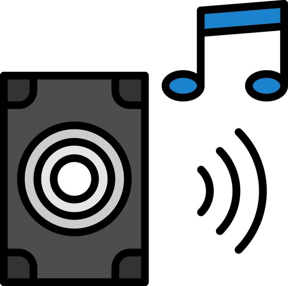 muziek- systeem vector icoon ontwerp