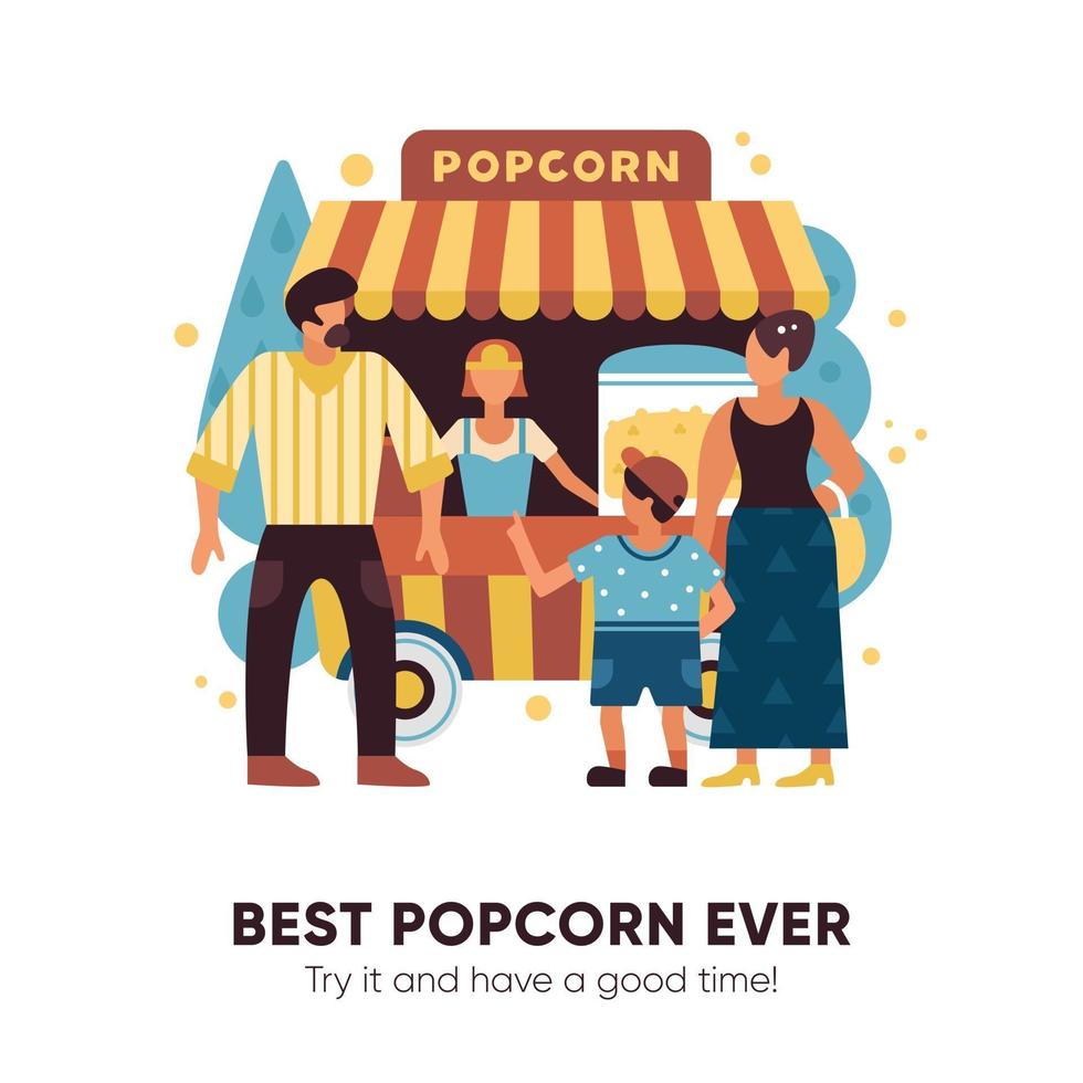 popcorn van illustratie vectorillustratie vector