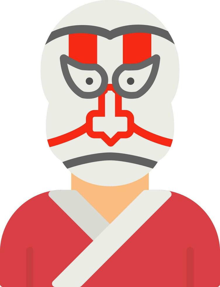 kabuki vector icoon ontwerp