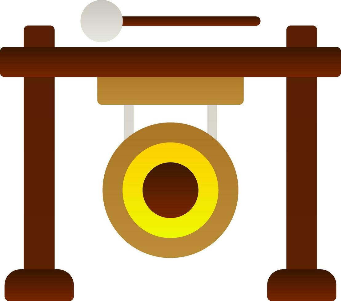 gong vector icoon ontwerp