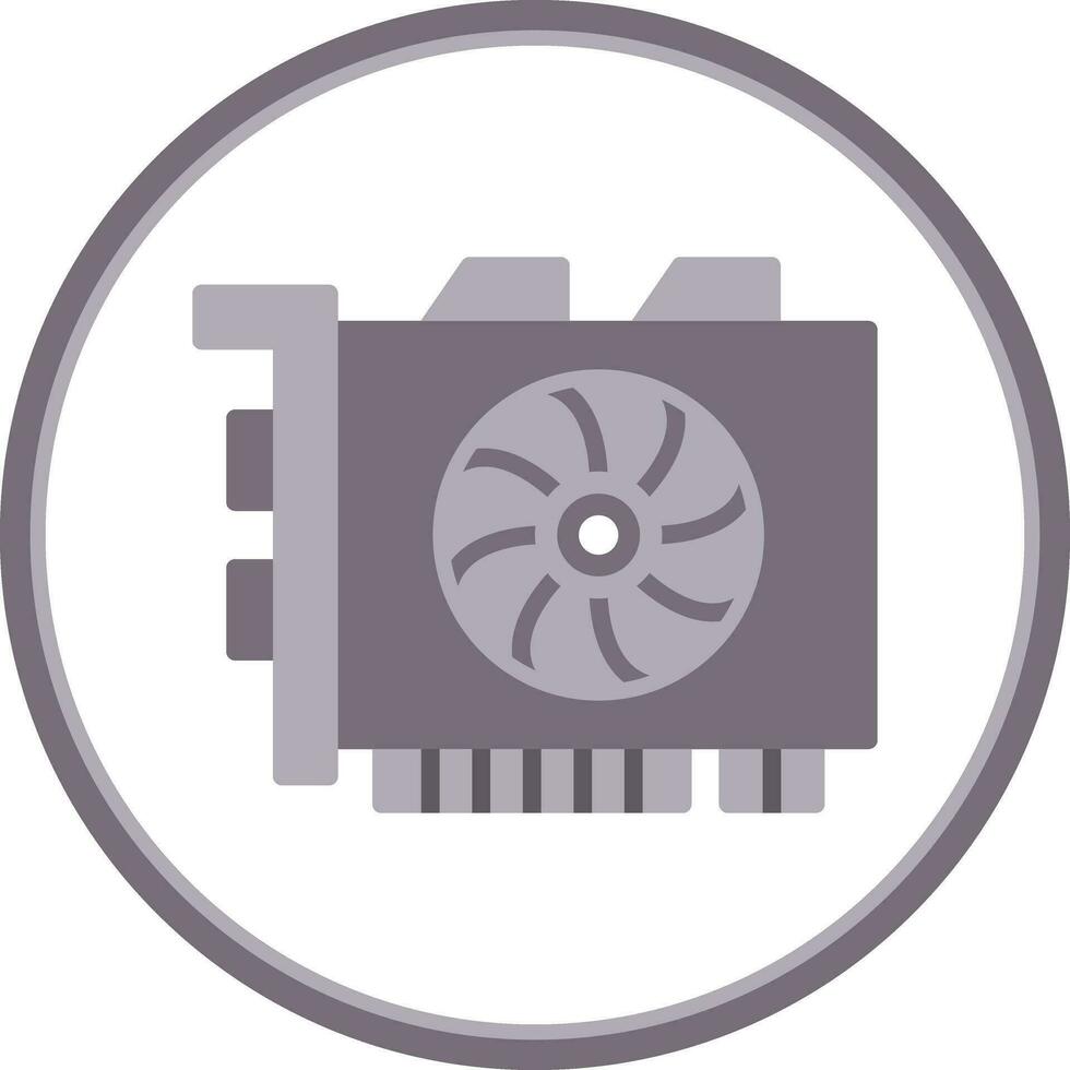 GPU mijnbouw vector icoon ontwerp