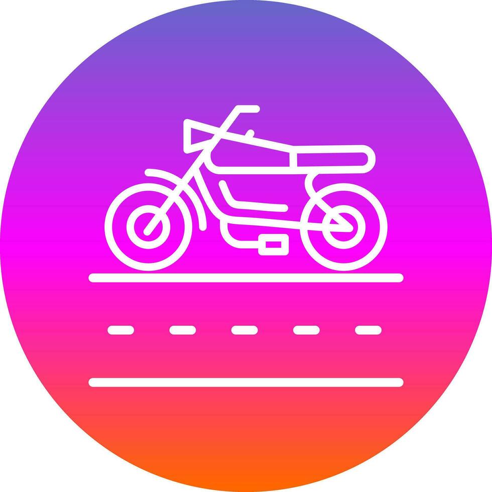 motorfiets rijbaan vector icoon ontwerp