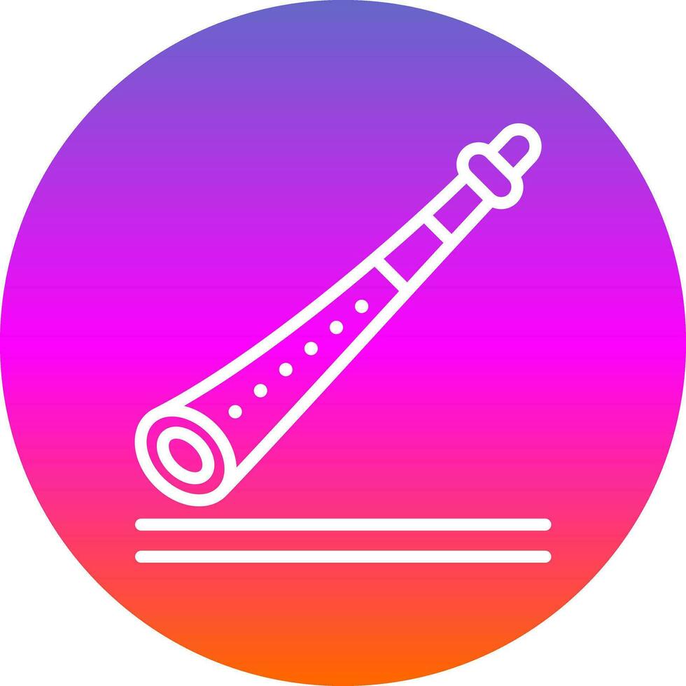 Shakuhachi vector icoon ontwerp