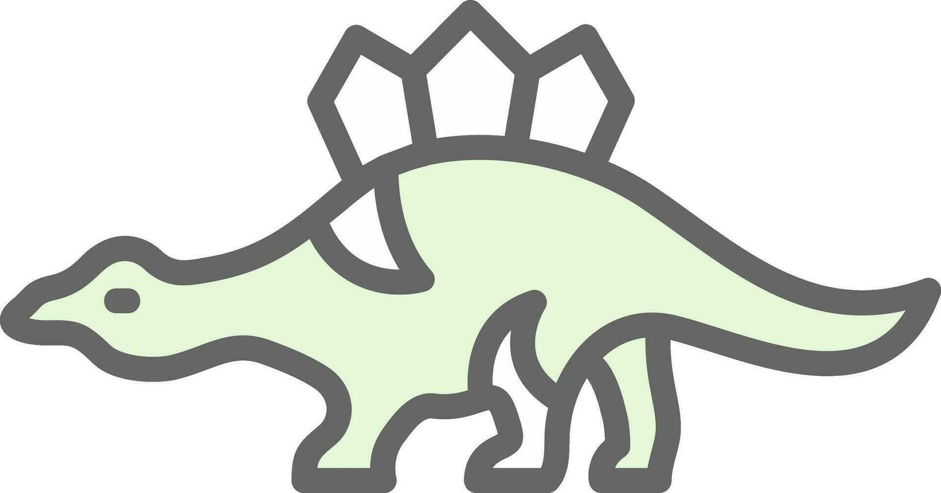 stegosaurus vector icoon ontwerp