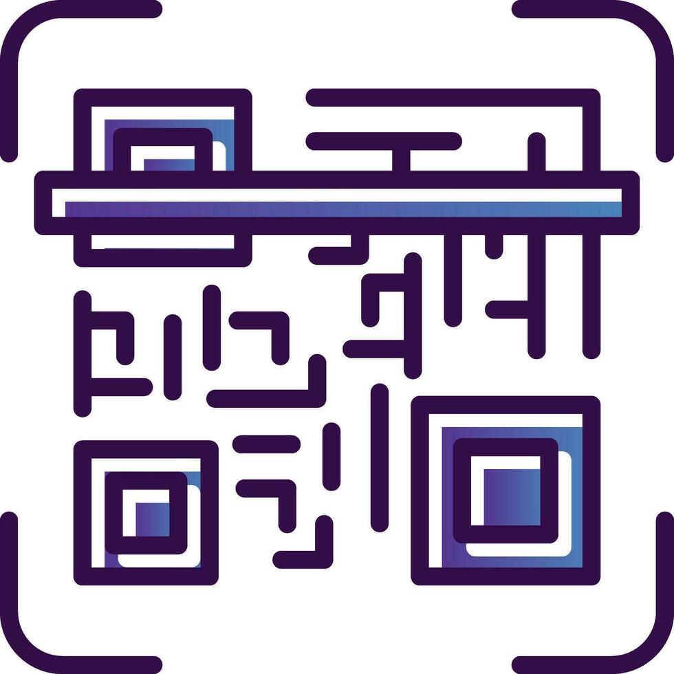 qr code scannen vector icoon ontwerp