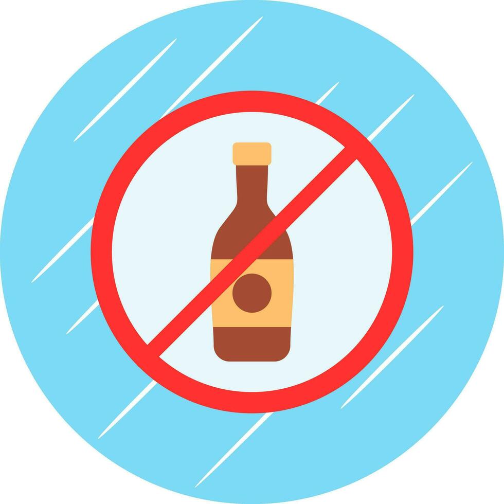 Nee alcohol vector icoon ontwerp