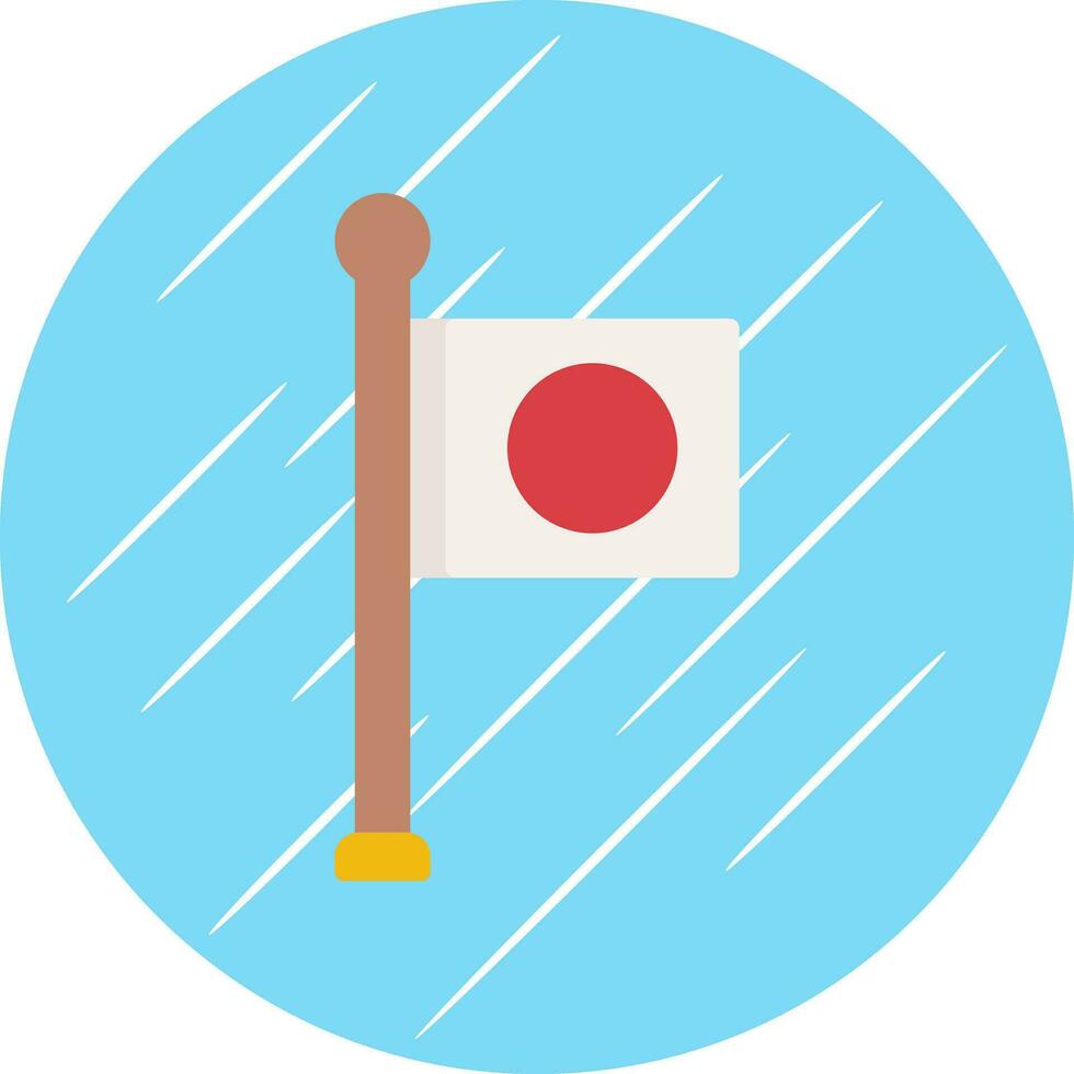 Japan vlag vector icoon ontwerp