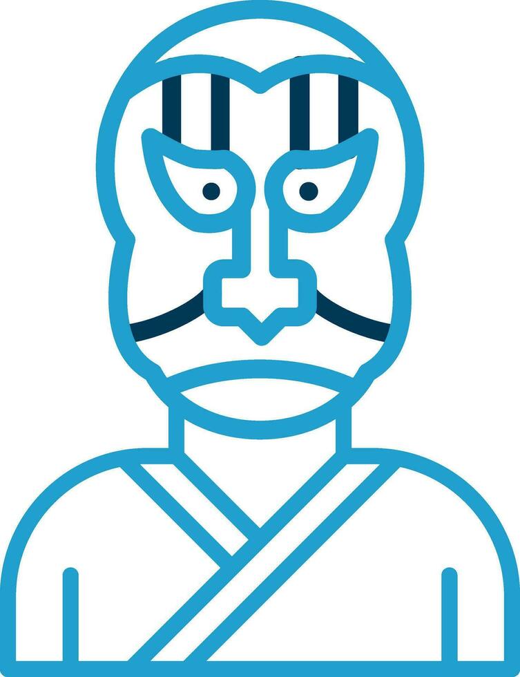 kabuki vector icoon ontwerp