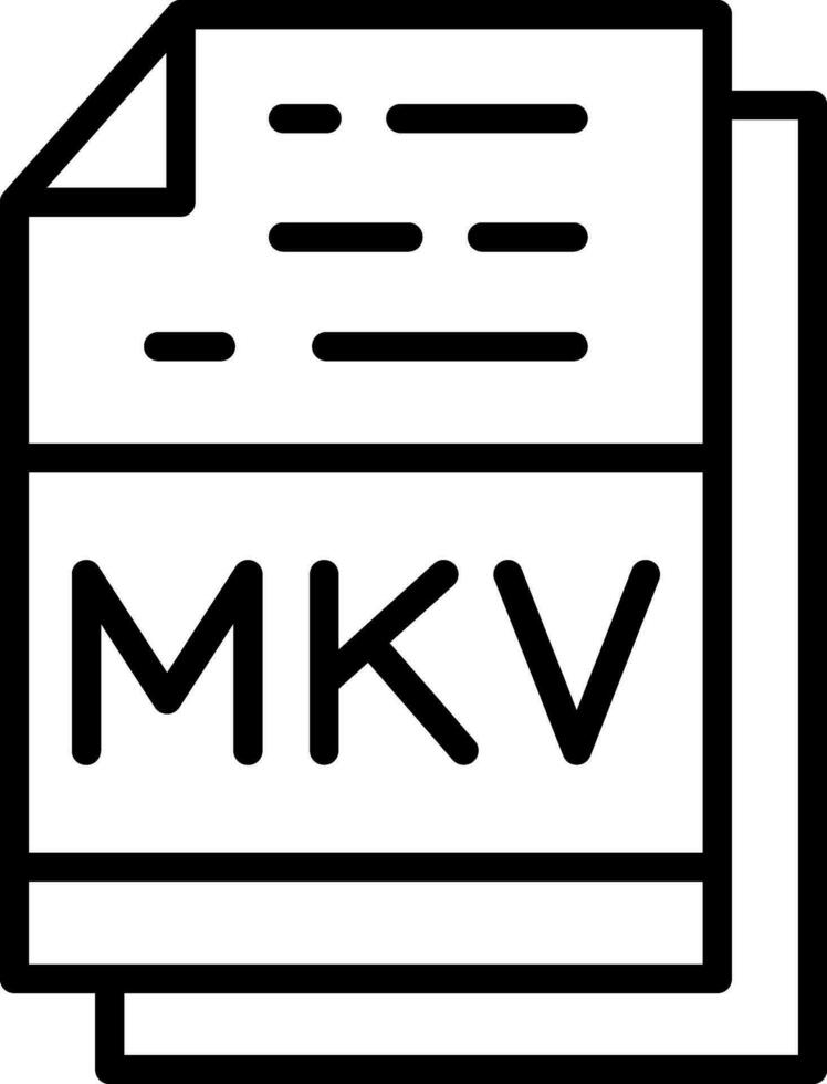 mkv vector icoon ontwerp