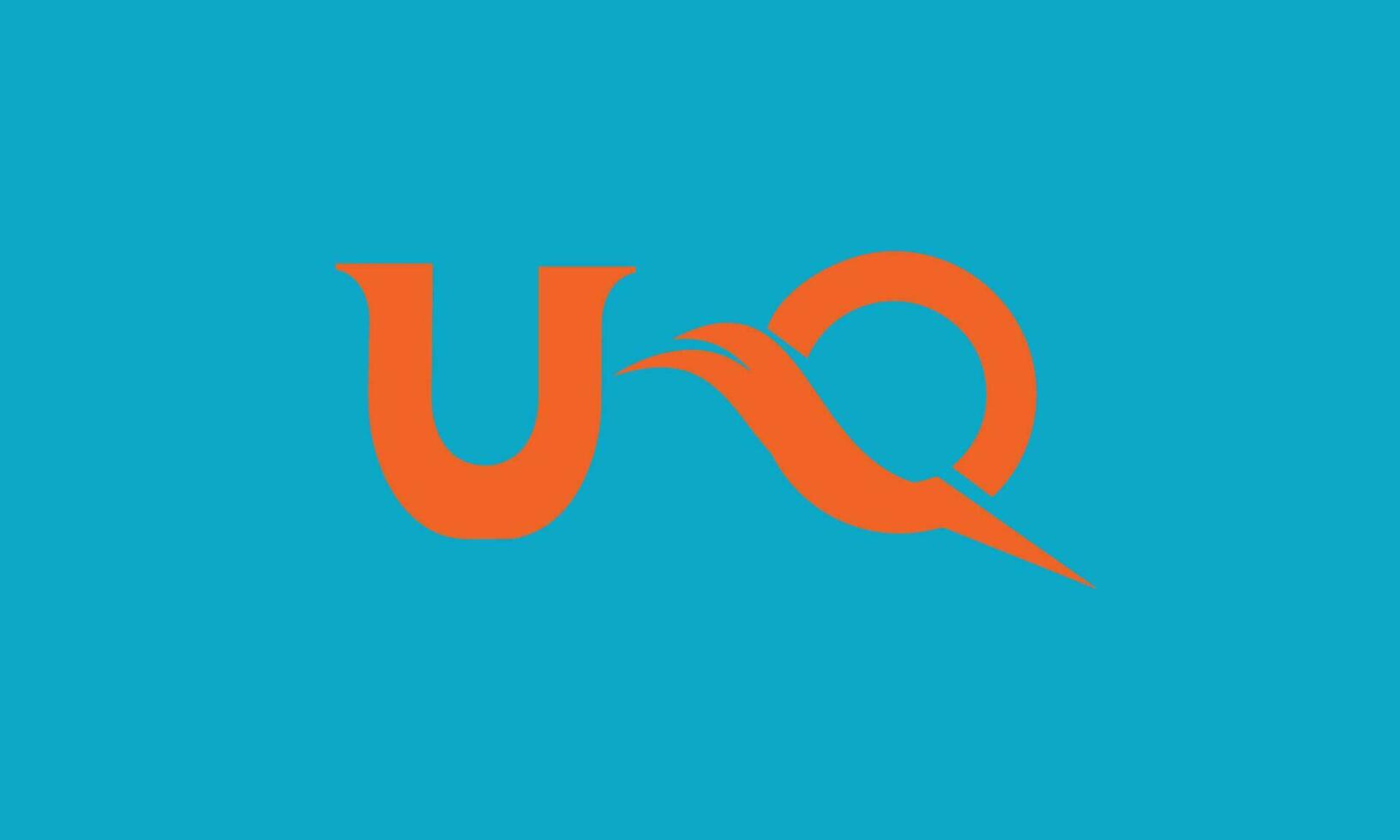 uq, qu abstract brieven logo monogram vector
