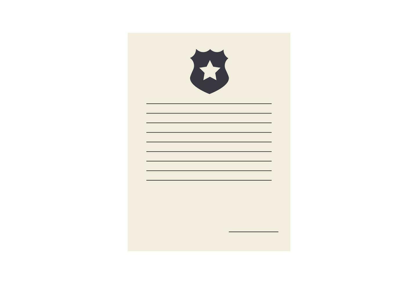 Politie opdracht icoon, is een vector illustratie, heel gemakkelijk en minimalistisch. met deze Politie opdracht icoon u kan gebruik het voor divers behoeften. of voor opdracht behoeften of zichtbaar onderzoek