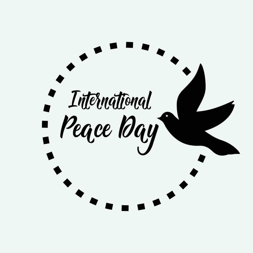 Internationale vrede dag vector vogel