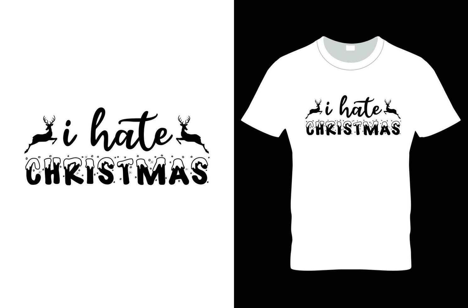 kerst t-shirt ontwerp vector