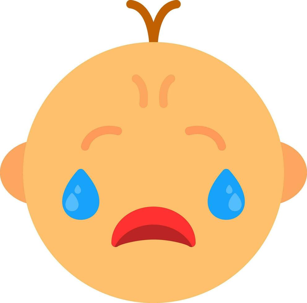 baby huilen vector icoon ontwerp