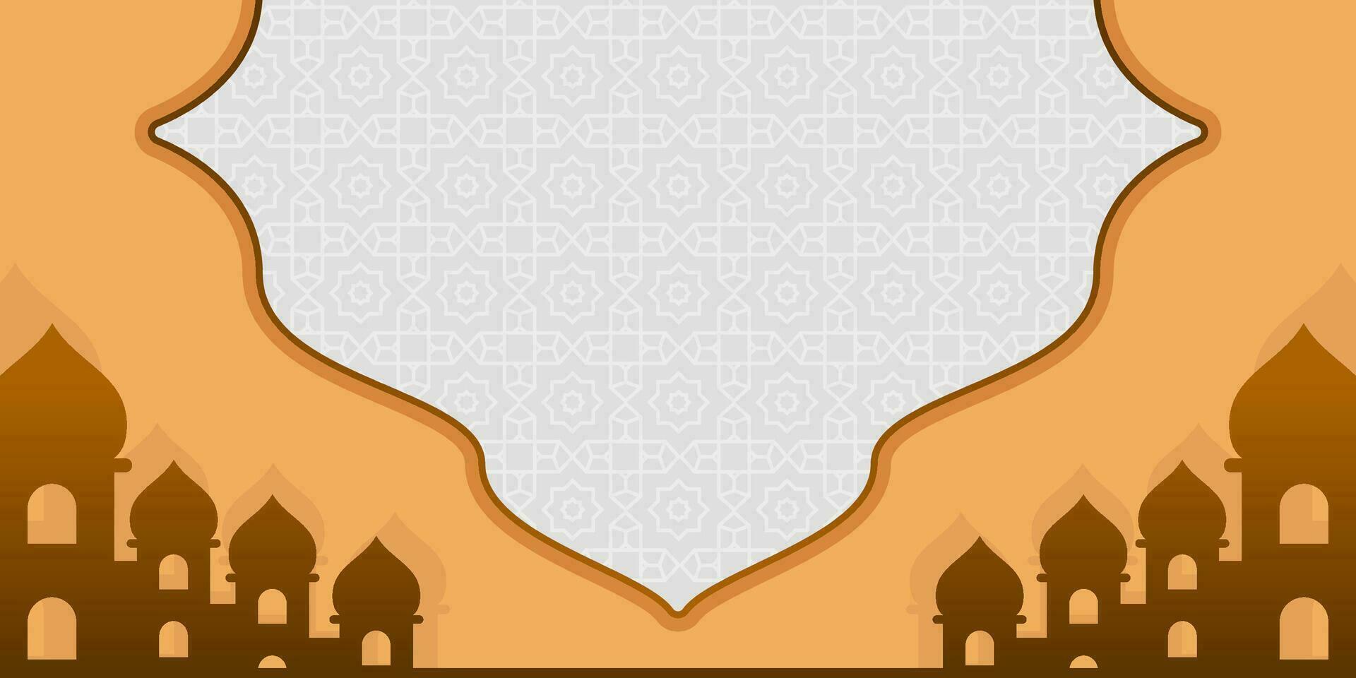 minimalistische Islamitisch banier achtergrond vector