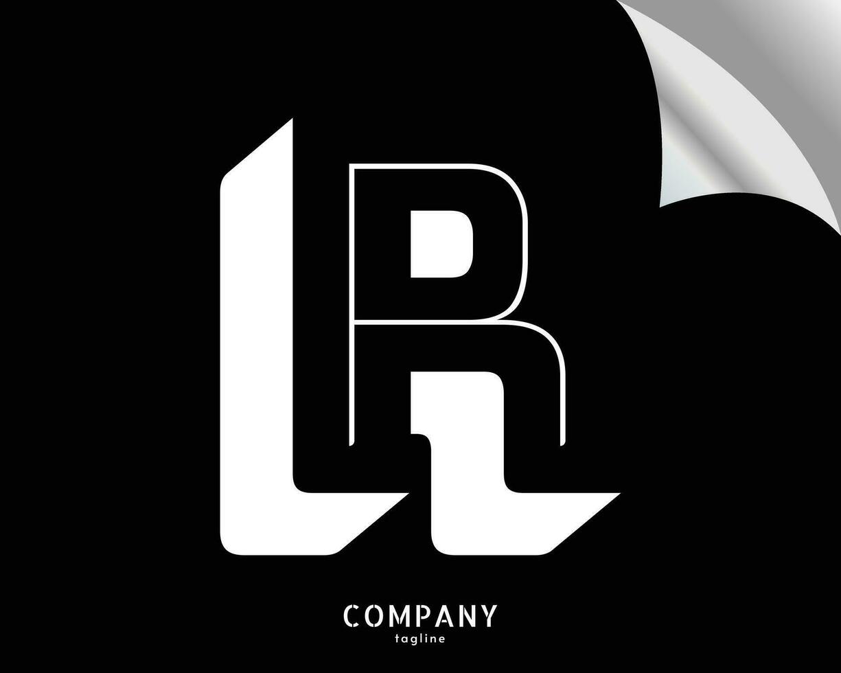 r brief logo vector ontwerp sjabloon elementen