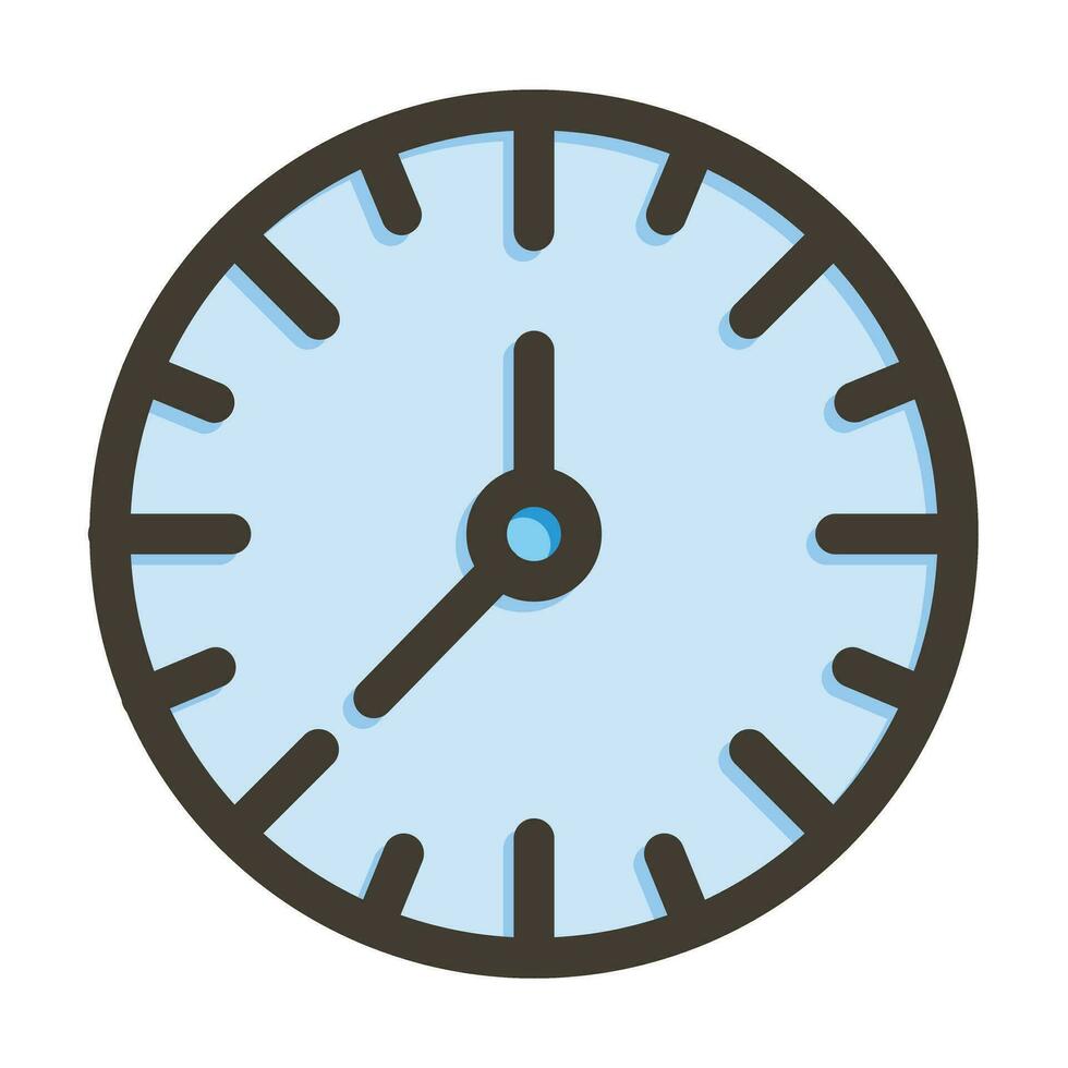 stopwatch vector dik lijn gevulde kleuren icoon voor persoonlijk en reclame gebruiken.