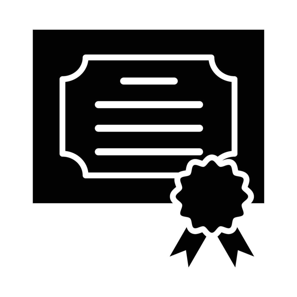 diploma vector glyph icoon voor persoonlijk en reclame gebruiken.