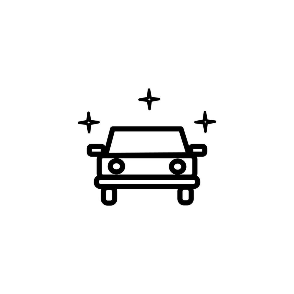 auto icoon Aan een wit achtergrond vector