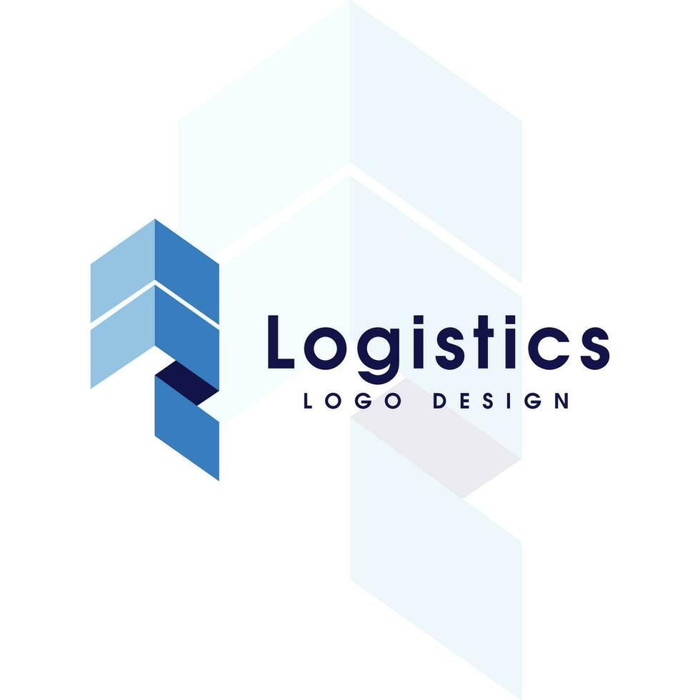 logistiek logo, pijl ontwerp logo sjabloon, vector illustratie