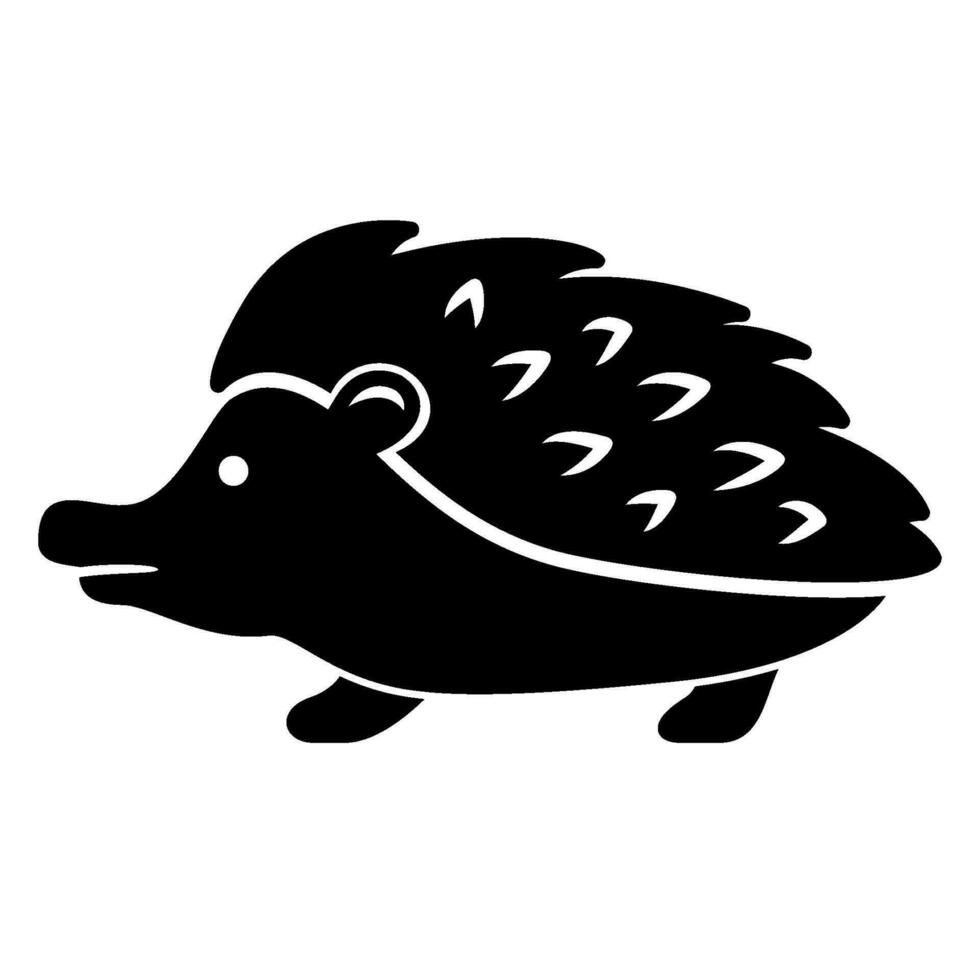 egel of stekelvarken icoon vector