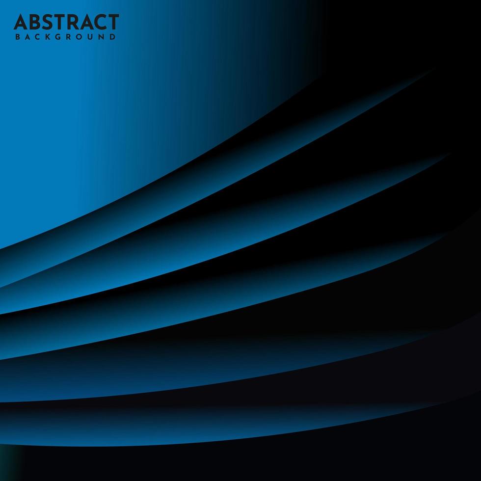 abstracte blauwe en zwarte krommelaag op background.you kunt gebruiken voor brochureontwerp. affiche, flyer, enz. vector