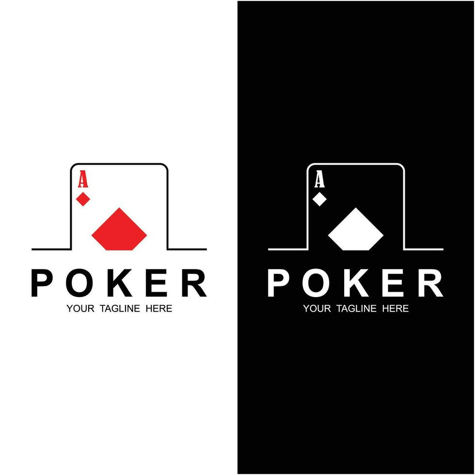 poker logo vector icoon illustratie ontwerp