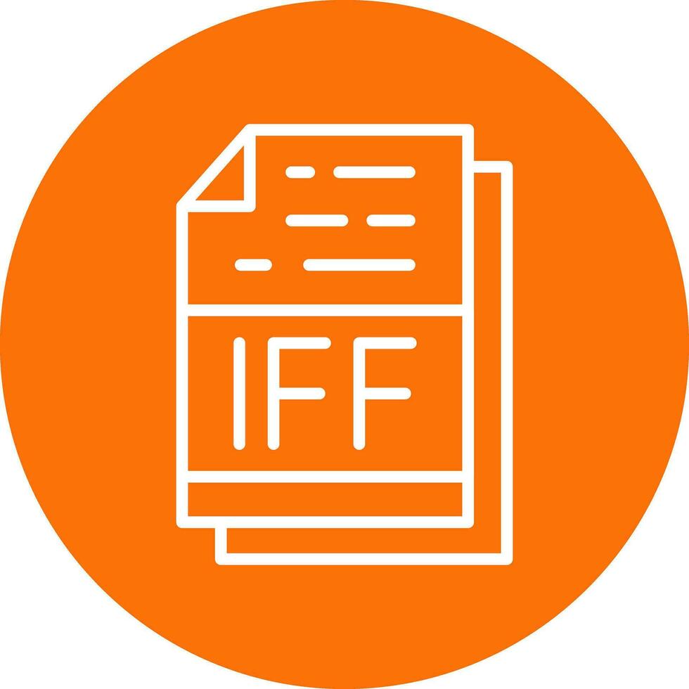 iff het dossier formaat vector icoon ontwerp