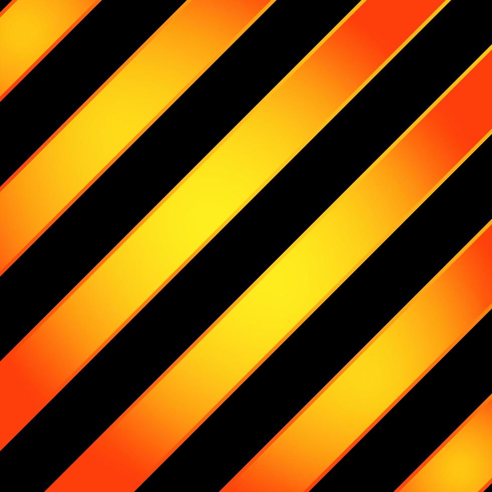 abstracte strepen geometrische diagonale lijnen gele kleur voor de kleurovergang met verlichting op zwarte achtergrond. vector