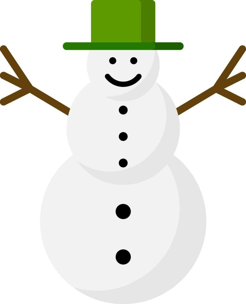 sneeuwman icoon vector in de winter seizoen. sneeuwman ontwerp net zo een icoon, symbool, winter of Kerstmis decoratie. sneeuwman icoon grafisch hulpbron voor verkoudheid seizoen viering ontwerp