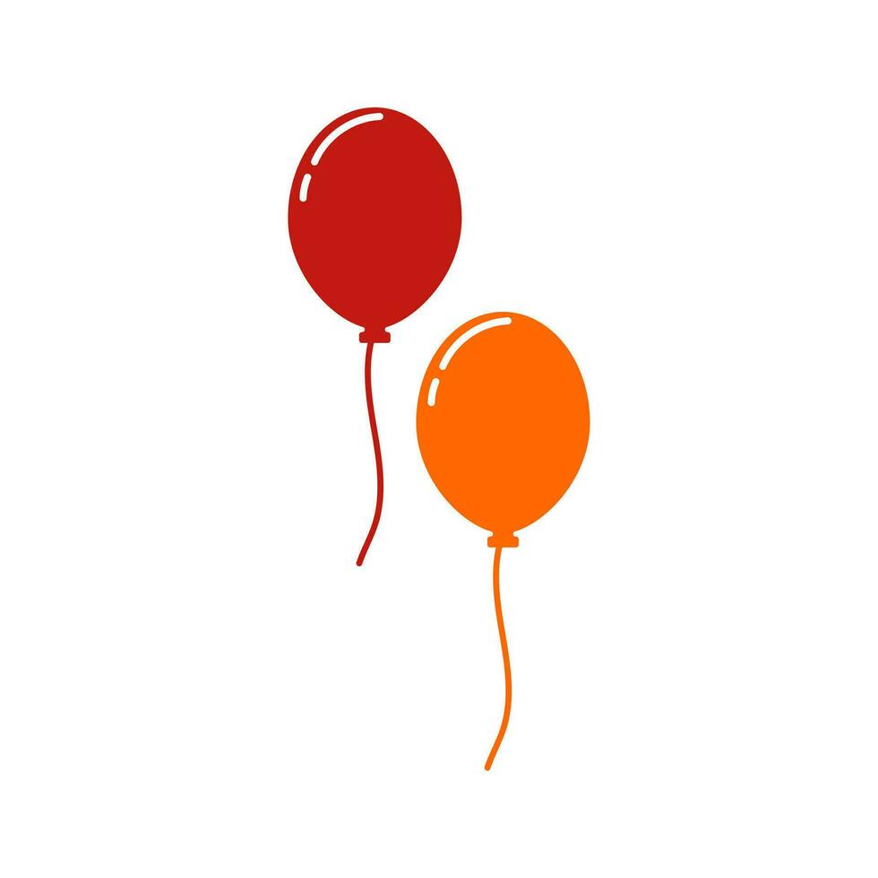 ballon illustratie vector element , ballon verjaardag , viering , decoratie element en verjaardag