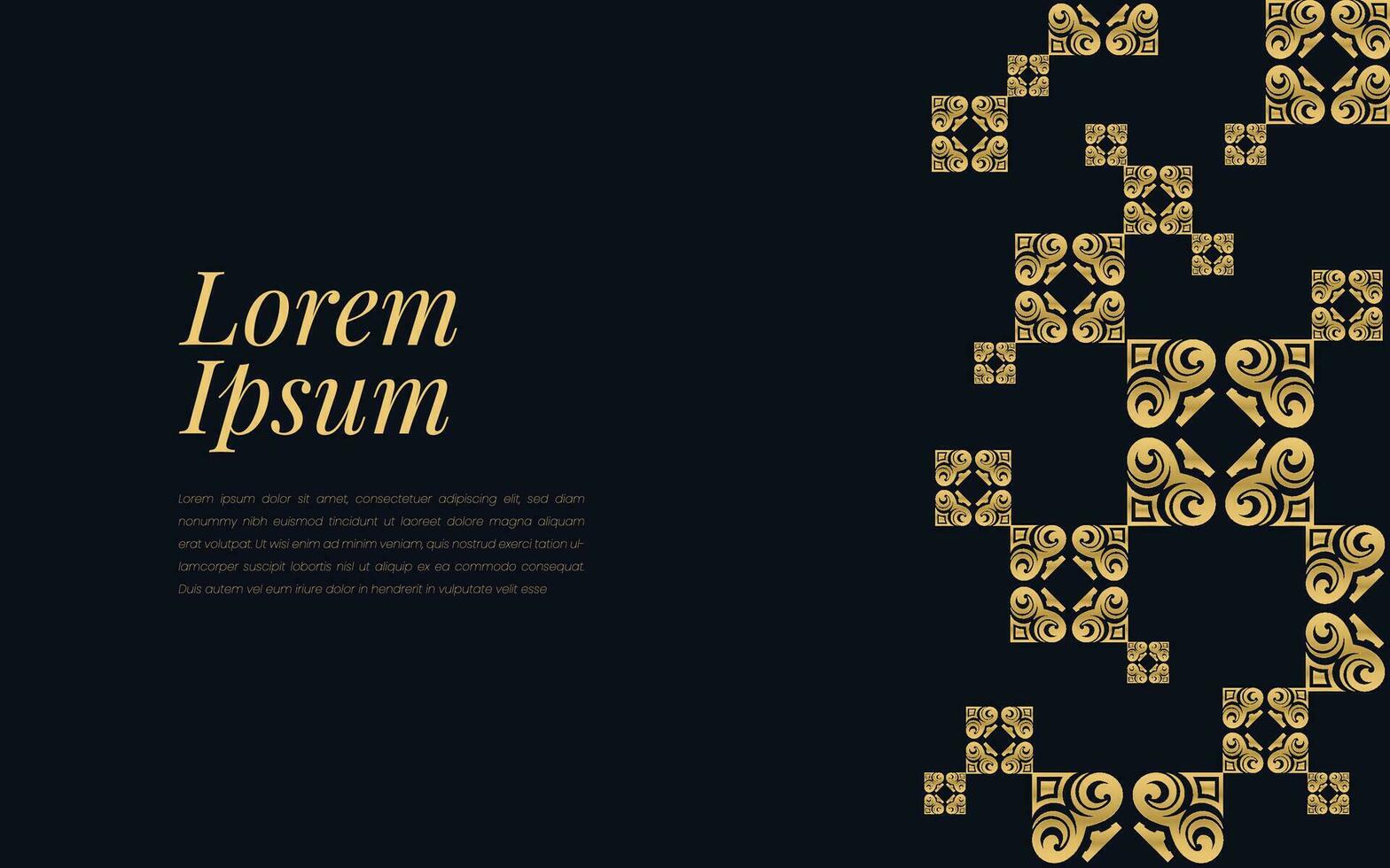 goud en zwart aas van schoppen patroon Aan meetkundig mozaïek- abstract achtergrond luxe ornament stijl. vector