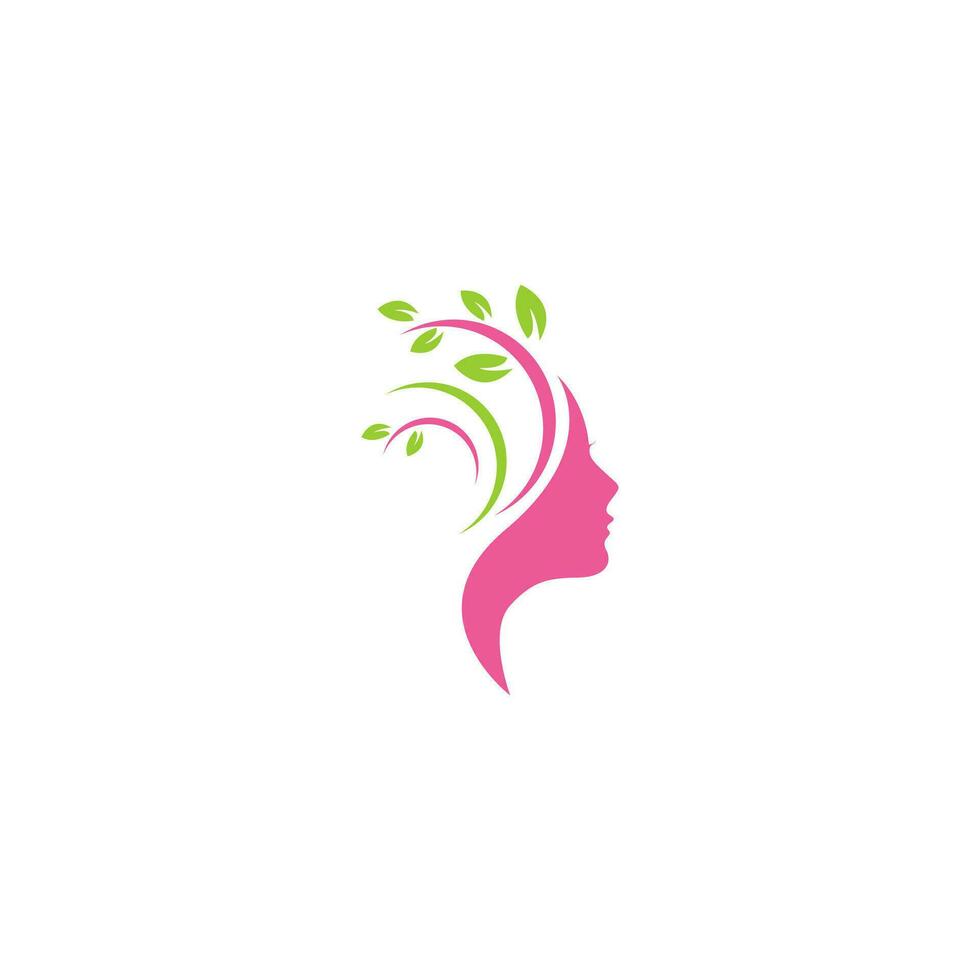 vrouw schoonheid spa logo vrij vector