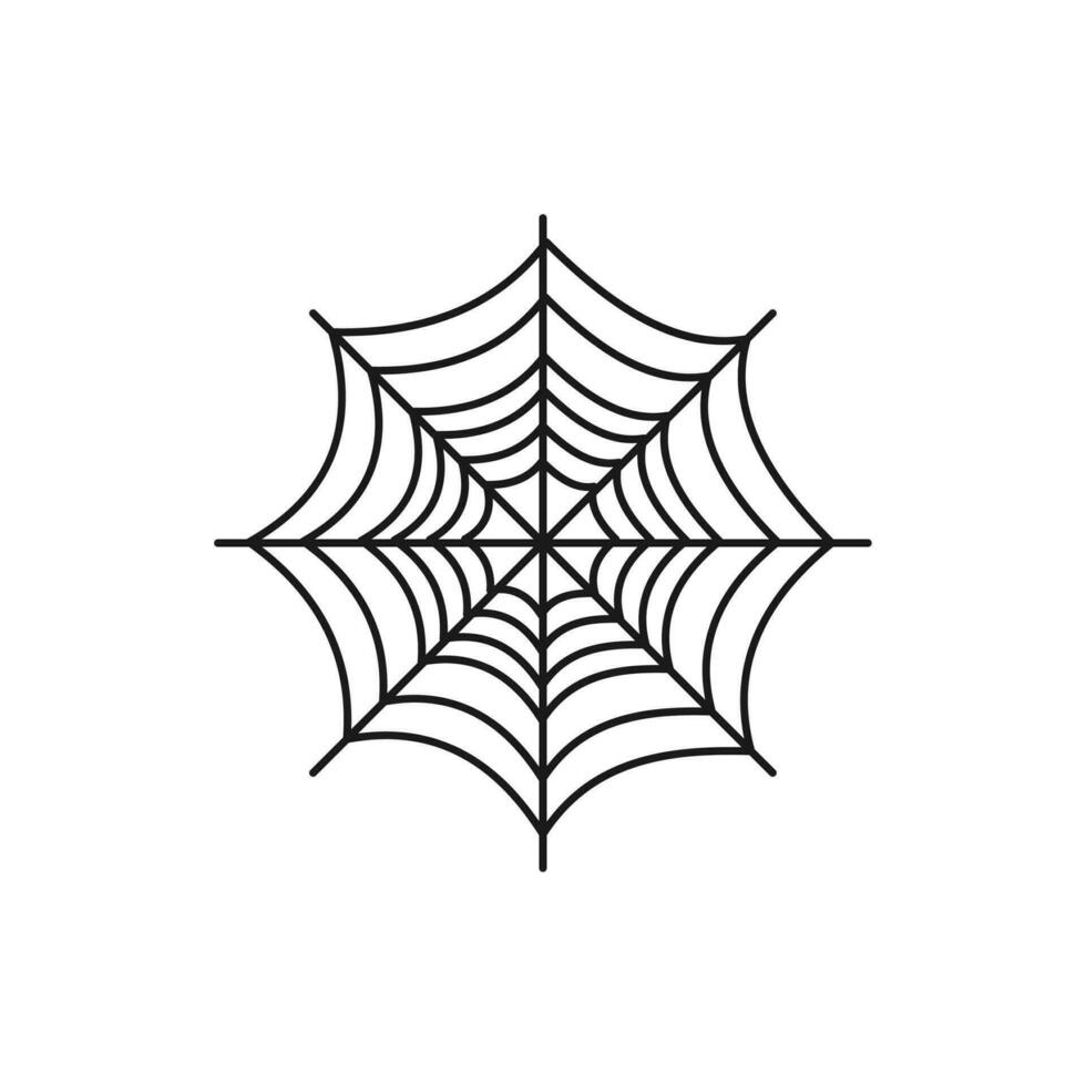 halloween spin web elemen vector