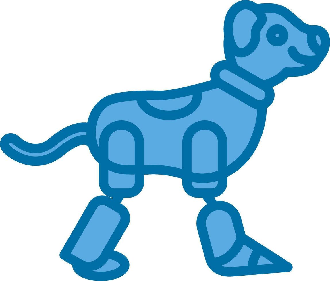 robot hond vector icoon ontwerp