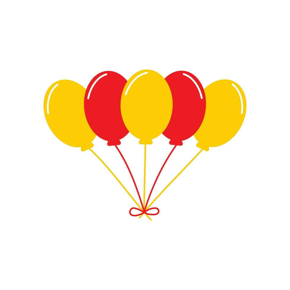 ballon illustratie vector element , ballon verjaardag , viering , decoratie element en verjaardag