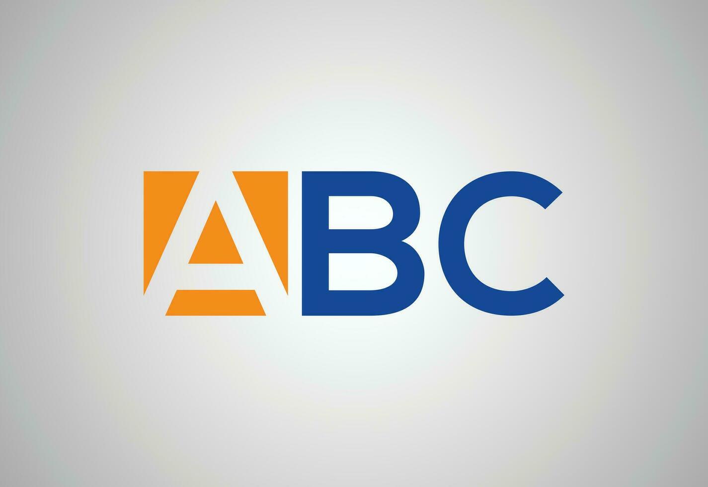 creatief eerste abc brief logo ontwerp, vector ontwerp sjabloon