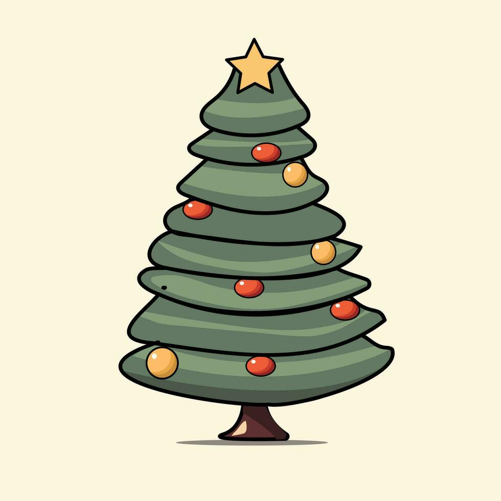 Kerstmis boom vector vrij downloaden