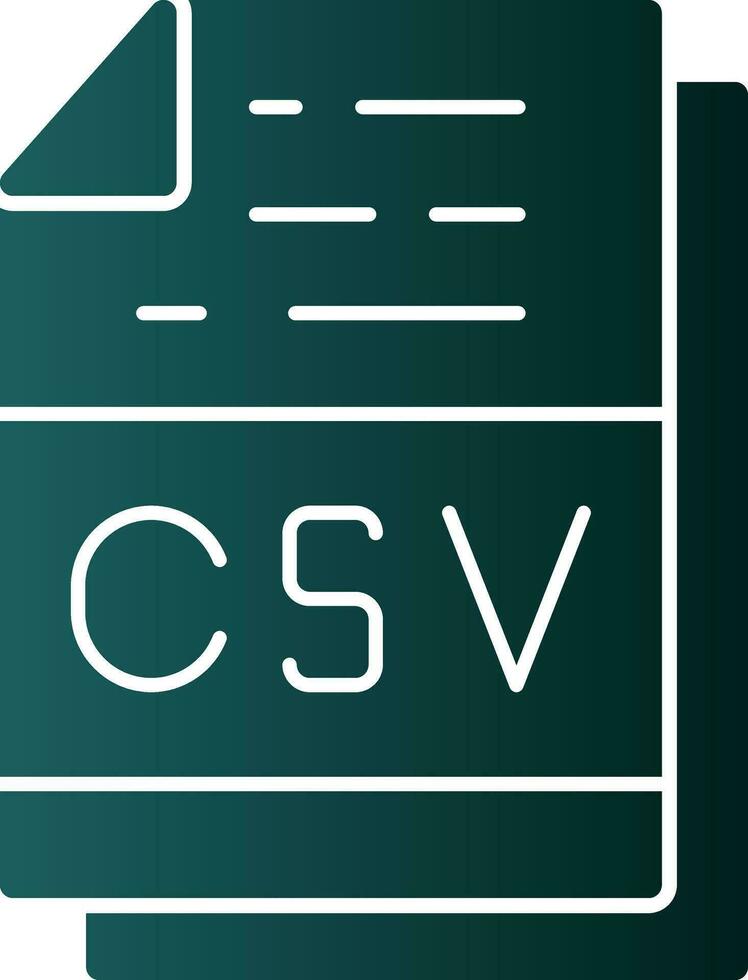 csv het dossier formaat vector icoon ontwerp